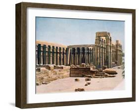 The Colonnade of Amenhotep III, Temple of Luxor, Egypt, 20th Century-null-Framed Giclee Print