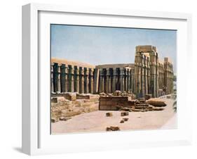 The Colonnade of Amenhotep III, Temple of Luxor, Egypt, 20th Century-null-Framed Giclee Print