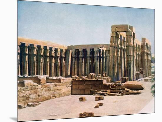 The Colonnade of Amenhotep III, Temple of Luxor, Egypt, 20th Century-null-Mounted Giclee Print