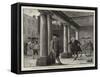 The Colonnade under the Town Hall-Charles Green-Framed Stretched Canvas