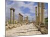 The Colonnaded Street, Cardo Maximus, in the Roman Ruins, Jerash, Jordan-Michael Short-Mounted Photographic Print