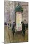 The Colonne Morris, circa 1885-Jean Béraud-Mounted Giclee Print