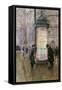 The Colonne Morris, circa 1885-Jean Béraud-Framed Stretched Canvas