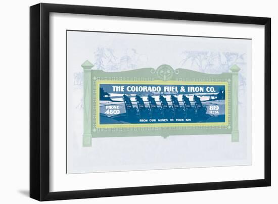 The Colorado Fuel and Iron Co.-null-Framed Art Print