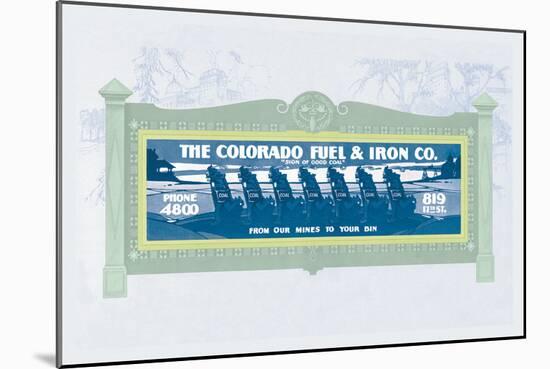 The Colorado Fuel and Iron Co.-null-Mounted Art Print