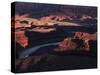 The Colorado River Makes a Huge S-Bend Under Deadhorse Point, Utah-David Pickford-Stretched Canvas