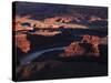 The Colorado River Makes a Huge S-Bend Under Deadhorse Point, Utah-David Pickford-Stretched Canvas