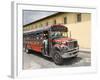 The Colorful Chicken Bus of Guatemala, Antigua, Guatemala, Central America-null-Framed Photographic Print