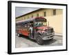 The Colorful Chicken Bus of Guatemala, Antigua, Guatemala, Central America-null-Framed Photographic Print