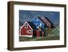 The Colorful Cottages of the Town Narsaq, Greenland-David Noyes-Framed Photographic Print