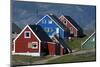 The Colorful Cottages of the Town Narsaq, Greenland-David Noyes-Mounted Photographic Print