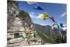 The Colorful Tibetan Prayer Flags Invite the Faithful to Visit the Taktsang Monastery, Paro, Bhutan-Roberto Moiola-Mounted Photographic Print