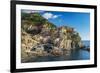 The Colorful Village of Manarola, Cinque Terre, Liguria, Italy-Stefano Politi Markovina-Framed Photographic Print