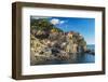 The Colorful Village of Manarola, Cinque Terre, Liguria, Italy-Stefano Politi Markovina-Framed Premium Photographic Print