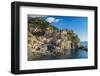 The Colorful Village of Manarola, Cinque Terre, Liguria, Italy-Stefano Politi Markovina-Framed Premium Photographic Print