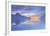 The Colors of Dawn Invading the Smooth Surface of Lago Bianco Exceptionally Icy-Roberto Moiola-Framed Photographic Print