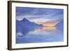 The Colors of Dawn Invading the Smooth Surface of Lago Bianco Exceptionally Icy-Roberto Moiola-Framed Photographic Print