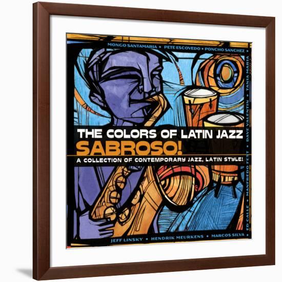 The Colors of Latin Jazz Sabroso!-null-Framed Art Print