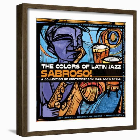 The Colors of Latin Jazz Sabroso!-null-Framed Art Print