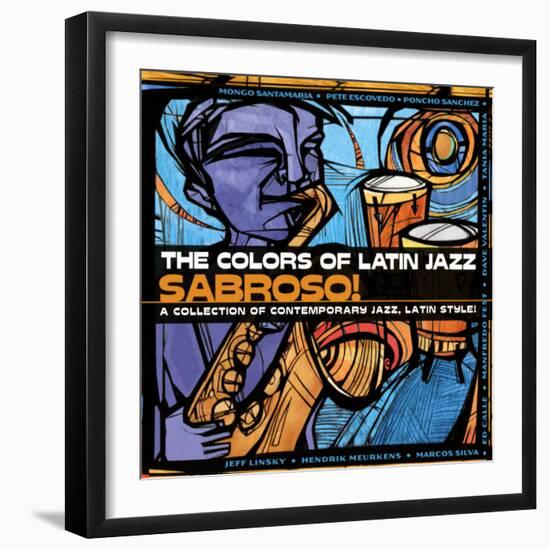 The Colors of Latin Jazz Sabroso!-null-Framed Art Print