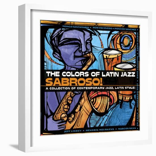 The Colors of Latin Jazz Sabroso!-null-Framed Art Print