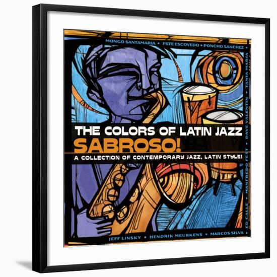 The Colors of Latin Jazz Sabroso!-null-Framed Art Print