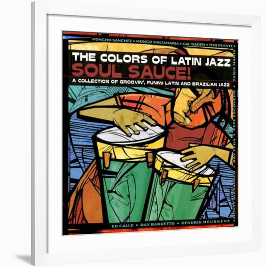 The Colors of Latin Jazz Soul Sauce!-null-Framed Art Print