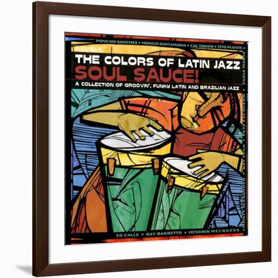 The Colors of Latin Jazz Soul Sauce!-null-Framed Art Print