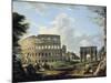 The Colosseum and the Arch of Constantine-Giovanni Paolo Pannini-Mounted Giclee Print