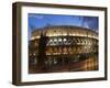 The Colosseum at Night with Traffic Trails, Rome, Lazio, Italy-Christian Kober-Framed Photographic Print
