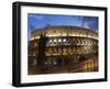 The Colosseum at Night with Traffic Trails, Rome, Lazio, Italy-Christian Kober-Framed Photographic Print