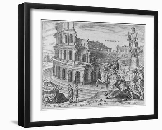 The Colosseum at Rome after Maarten Van Heemskerck, 1572-Philipp Galle-Framed Giclee Print