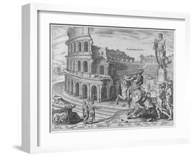 The Colosseum at Rome after Maarten Van Heemskerck, 1572-Philipp Galle-Framed Giclee Print