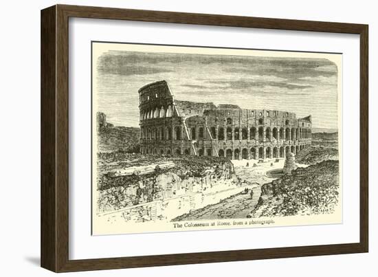 The Colosseum at Rome-null-Framed Giclee Print