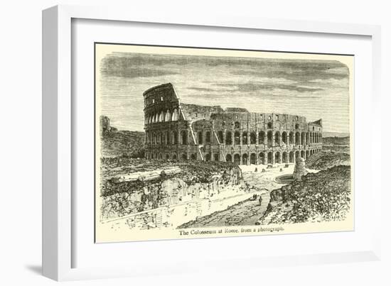 The Colosseum at Rome-null-Framed Giclee Print