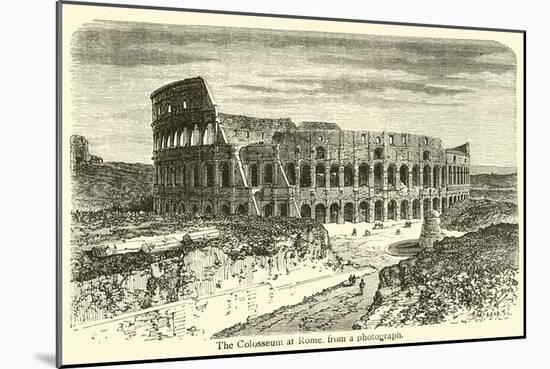 The Colosseum at Rome-null-Mounted Giclee Print