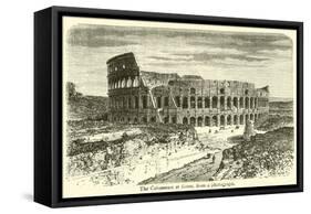 The Colosseum at Rome-null-Framed Stretched Canvas