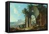 The Colosseum at Rome-Hendrik Van Lint-Framed Stretched Canvas