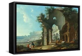 The Colosseum at Rome-Hendrik Van Lint-Framed Stretched Canvas