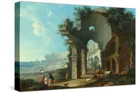 The Colosseum at Rome-Hendrik Van Lint-Stretched Canvas