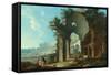 The Colosseum at Rome-Hendrik Van Lint-Framed Stretched Canvas