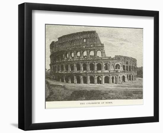 The Colosseum at Rome-null-Framed Premium Giclee Print