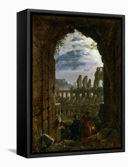 The Colosseum by Moonlight, C.1826-30-Franz Ludwig Catel-Framed Stretched Canvas