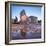 The Colosseum (Flavian Amphitheatre), UNESCO World Heritage Site, reflected in a puddle at dusk, Ro-Roberto Moiola-Framed Photographic Print