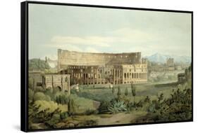 The Colosseum from the Caelian Hills, 1799-Francis Towne-Framed Stretched Canvas