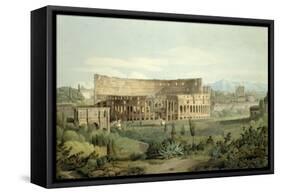 The Colosseum from the Caelian Hills, 1799-Francis Towne-Framed Stretched Canvas
