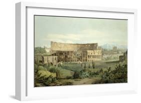The Colosseum from the Caelian Hills, 1799-Francis Towne-Framed Giclee Print