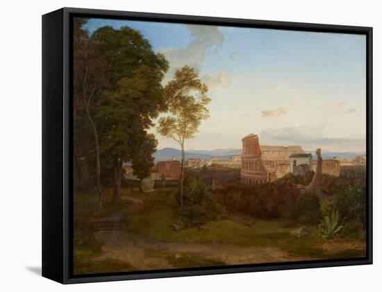 The Colosseum in Rome, 1828-Carl Rottmann-Framed Stretched Canvas