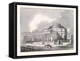 The Colosseum in the Regent's Park London 1833-null-Framed Stretched Canvas