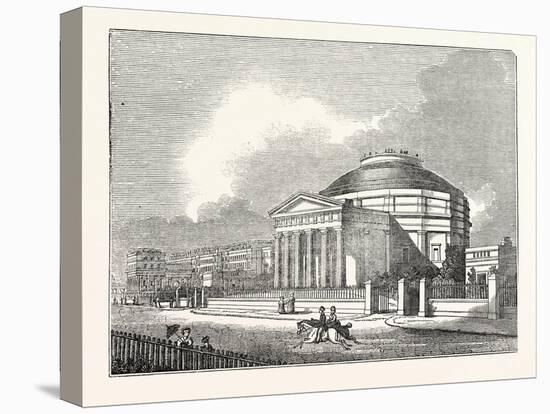 The Colosseum in the Regent's Park London 1833-null-Stretched Canvas